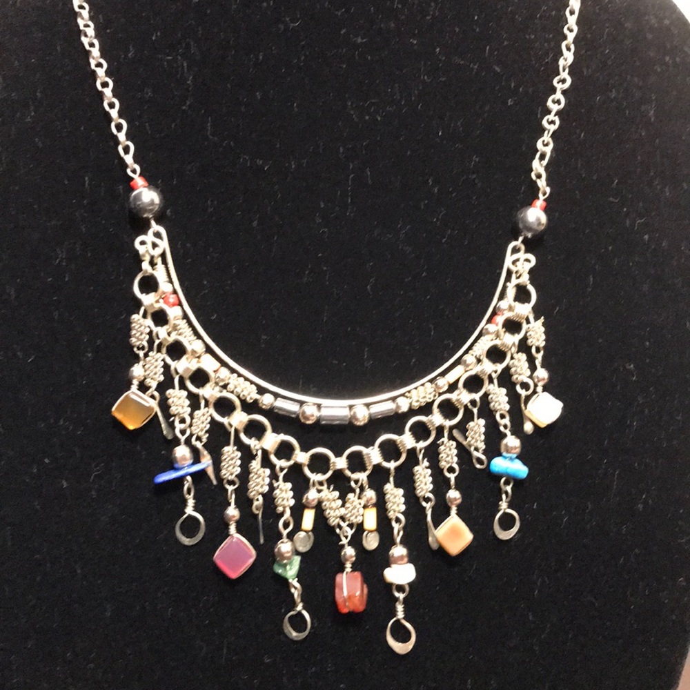 Peruvian Silver Alpaca Necklace